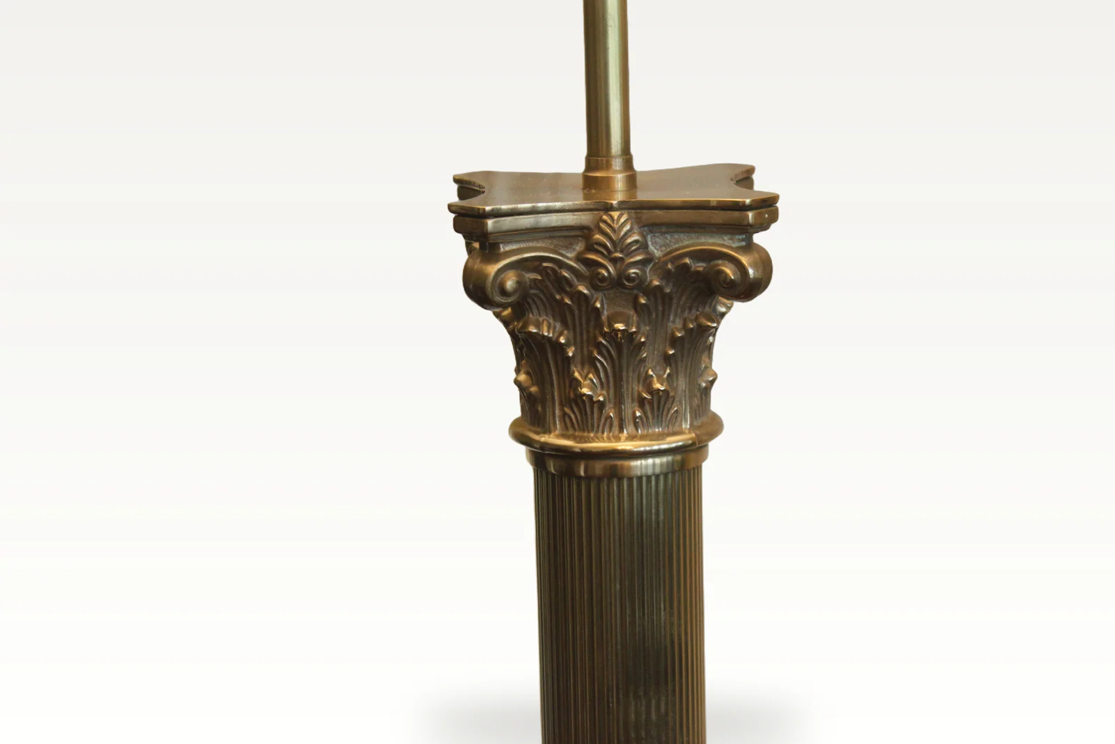 Early 20th century brass standard lamp — view 3