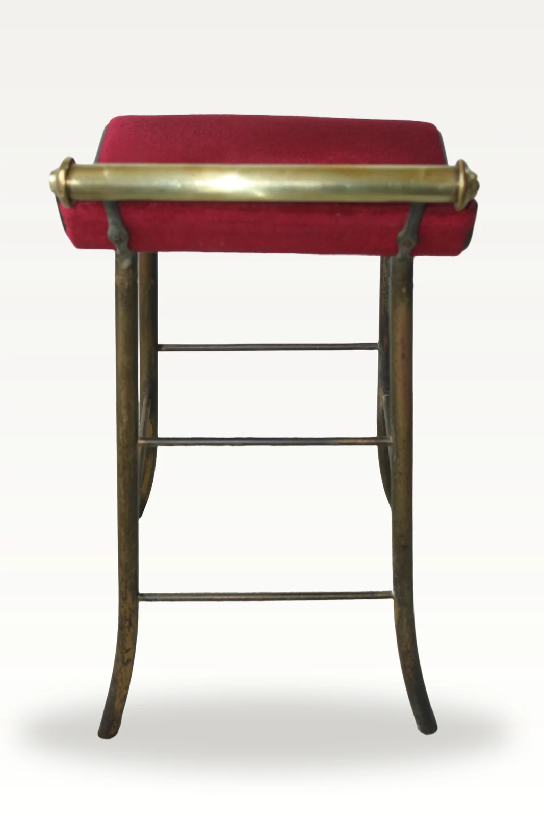 A 19th century brass and steel music stool — view 5