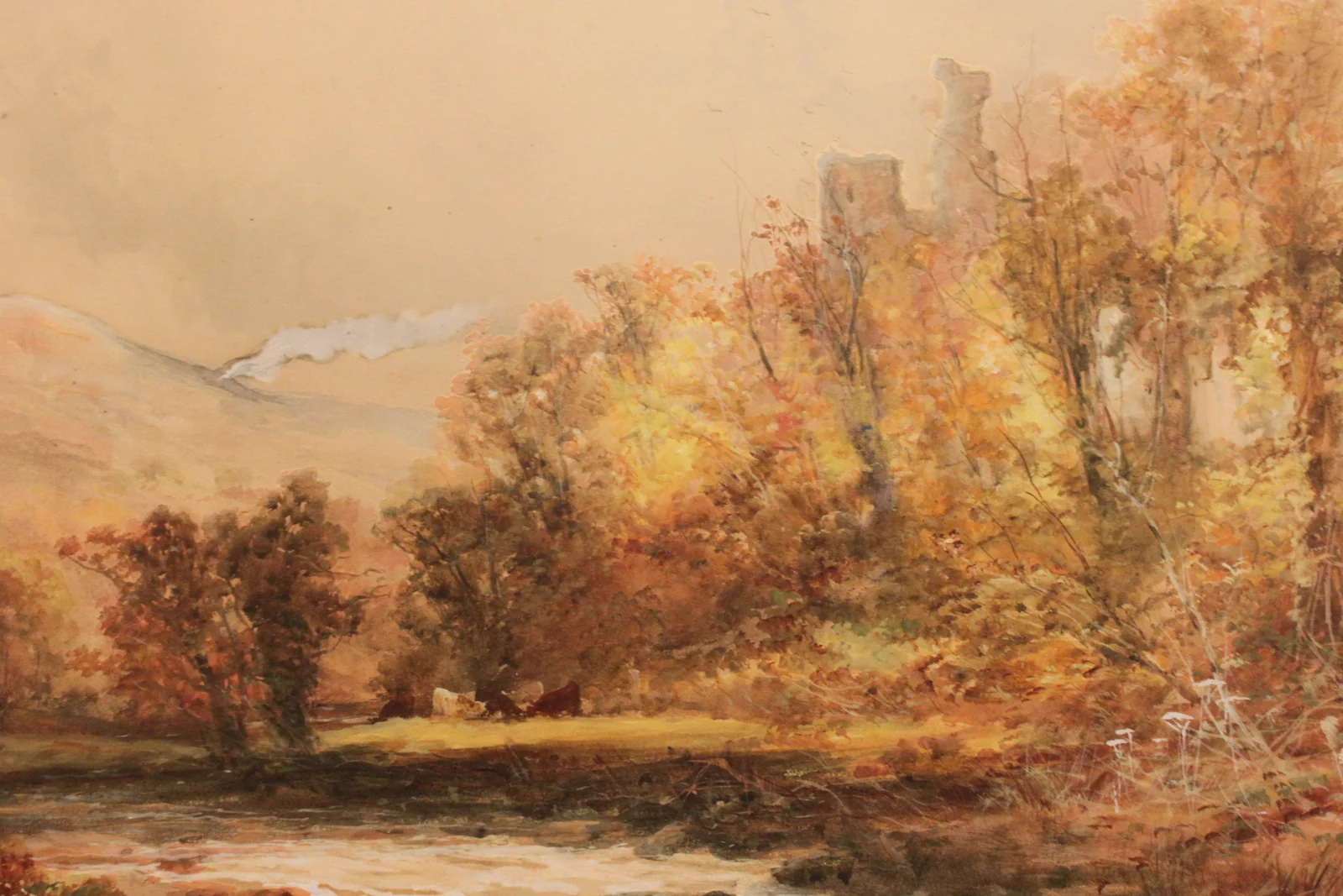 A framed watercolour, William Widgery — view 2