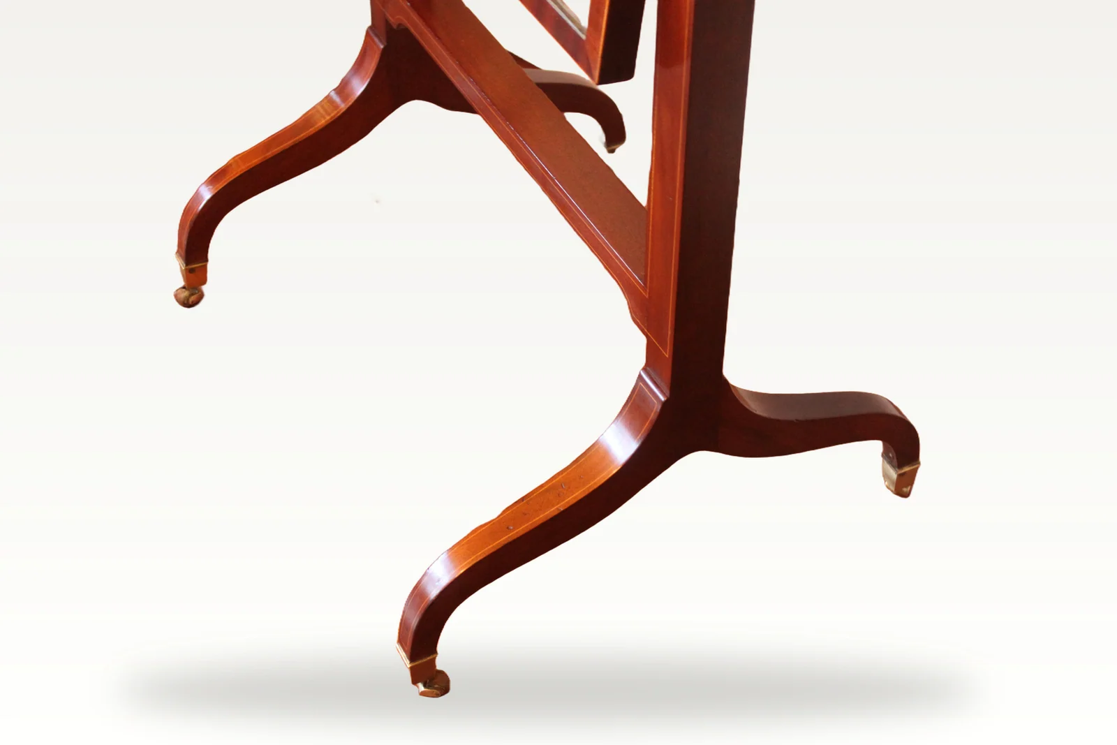 Sheraton mahogany cheval dressing mirror — view 5