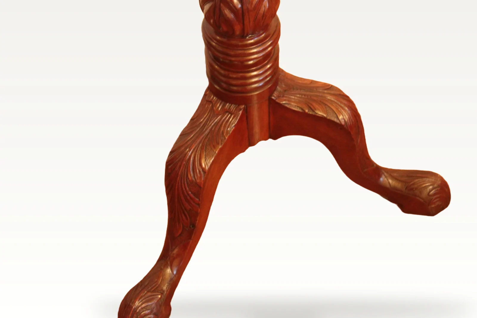19th century mahogany torchiere — view 6