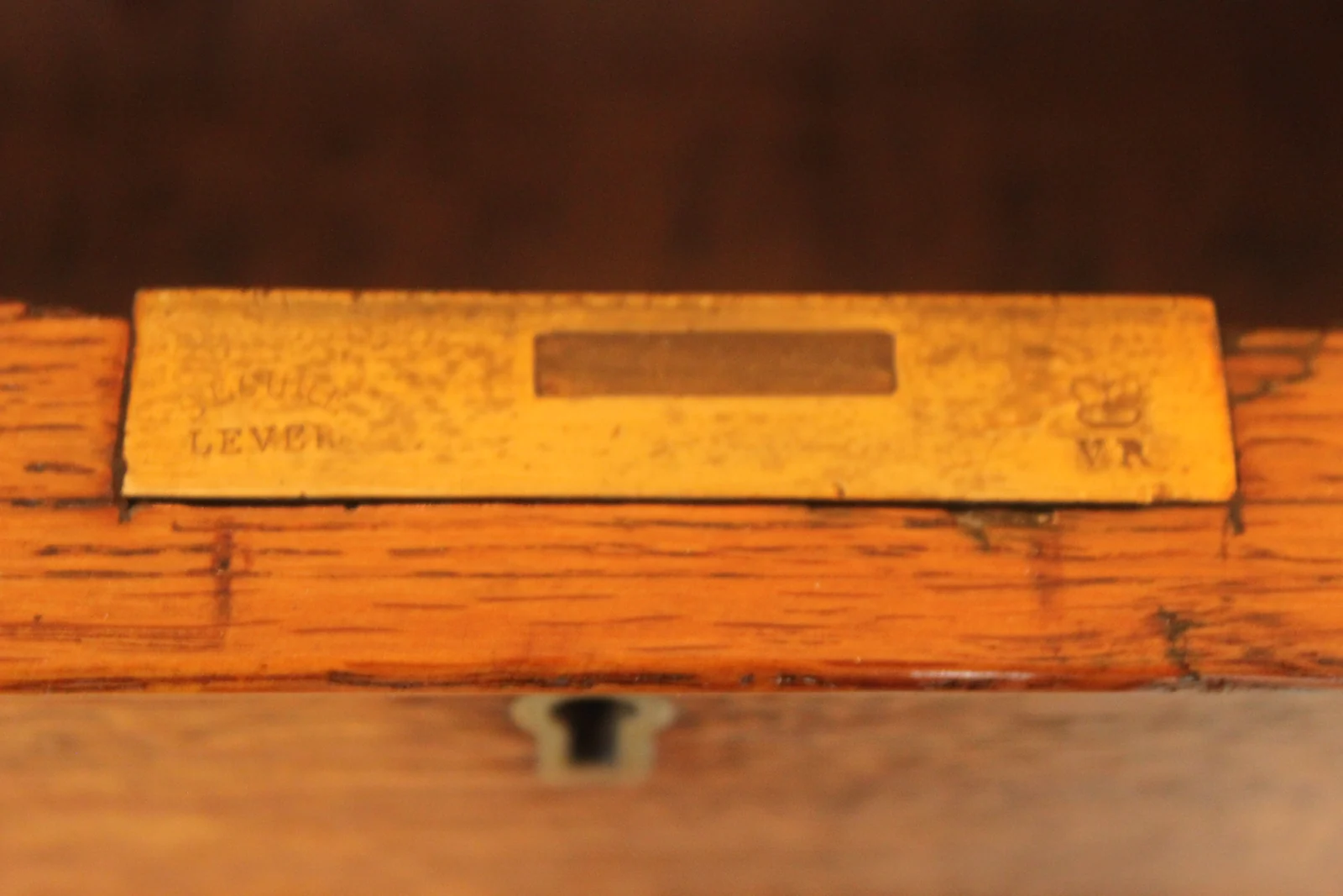 Victorian oak nine drawer pedestal desk by Edwards & Roberts — view 8