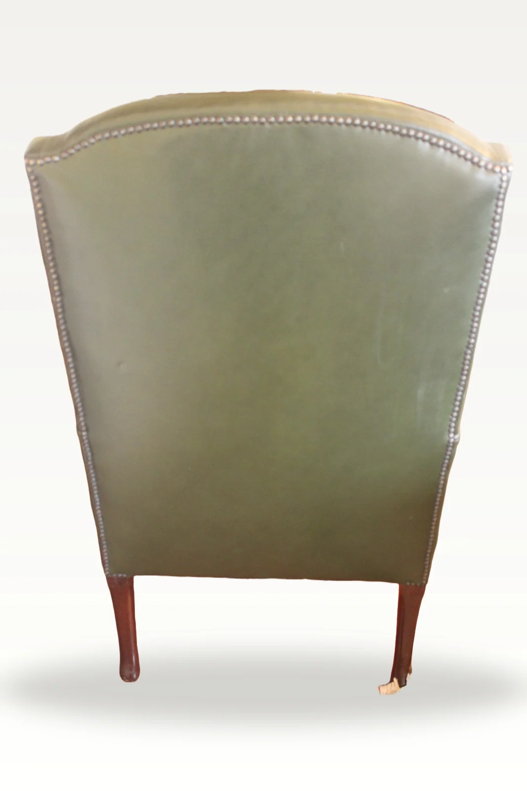 Late 19th century Queen Anne style wing chair — view 10