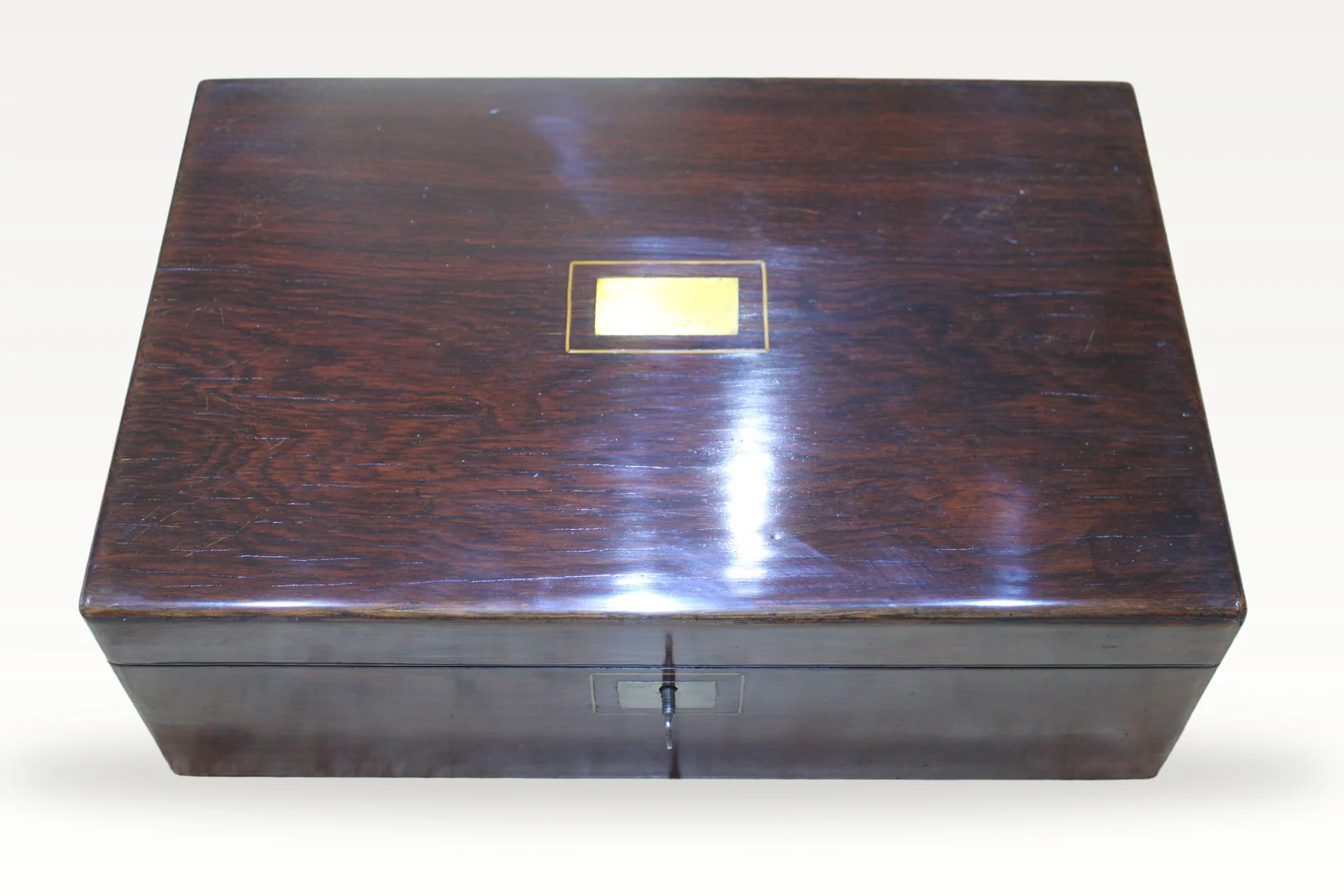 An early Victorian rosewood writing slope — view 3