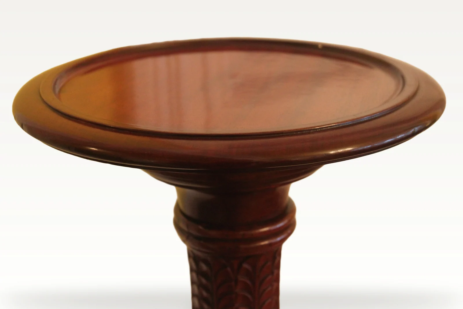 19th century mahogany torchiere — view 4