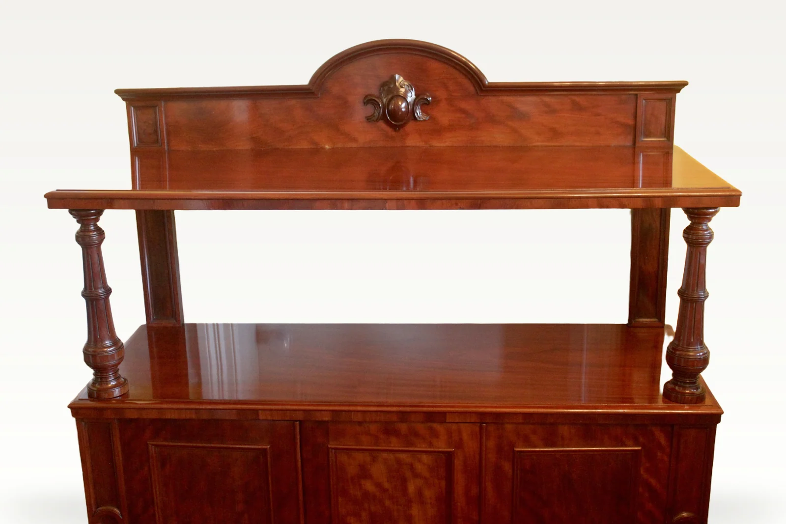 Victorian mahogany buffet sideboard by James Shoolbred & Co — view 4