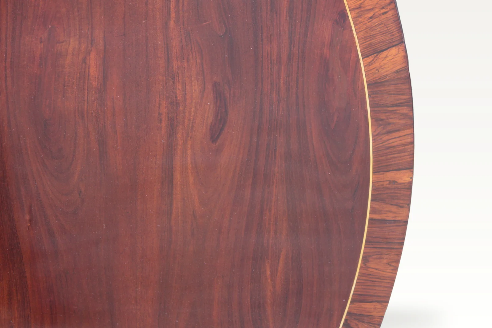 Regency period rosewood and brass inlaid centre or breakfast table — view 9