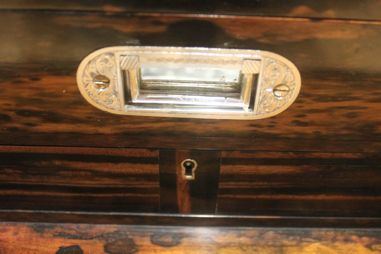 A ladies Victorian Coromandel travelling dressing and jewellery box — view 13