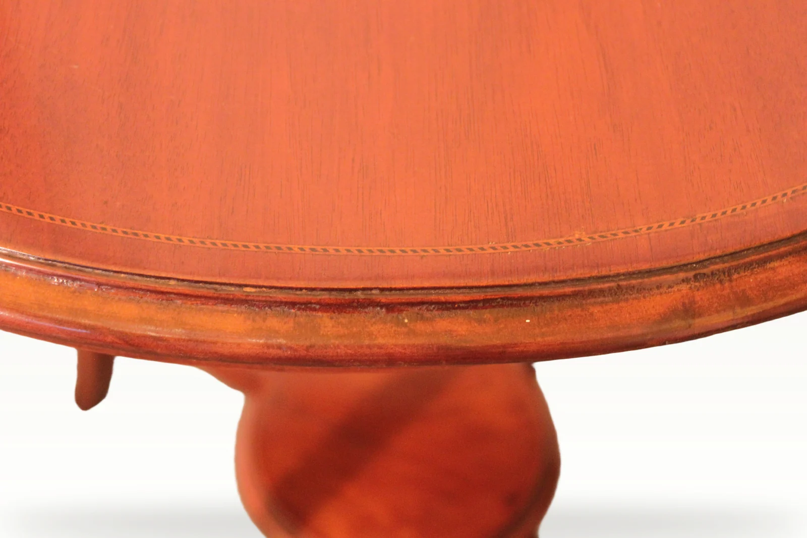 Edwardian inlaid occasional table — view 3