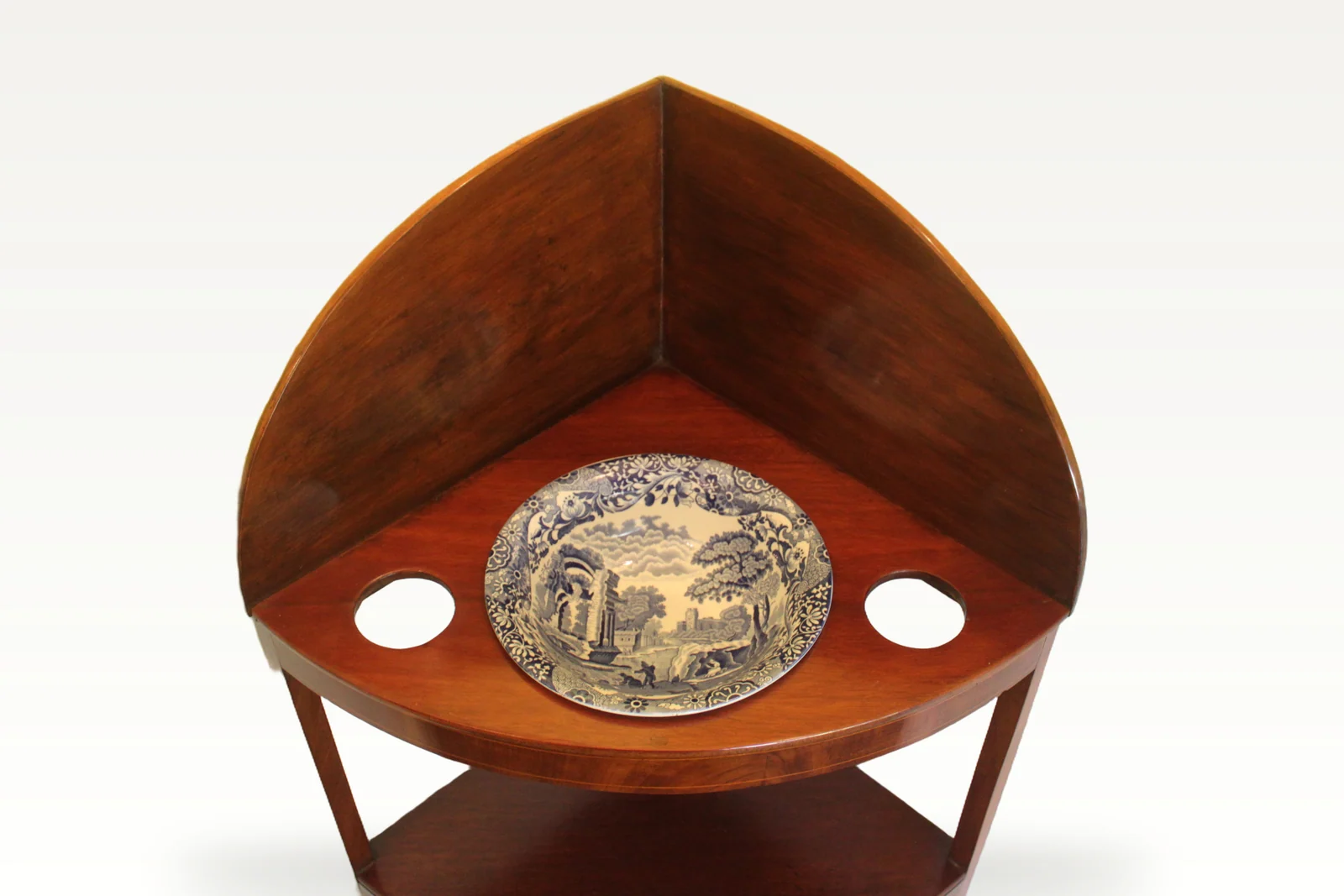Georgian mahogany corner washstand — view 3