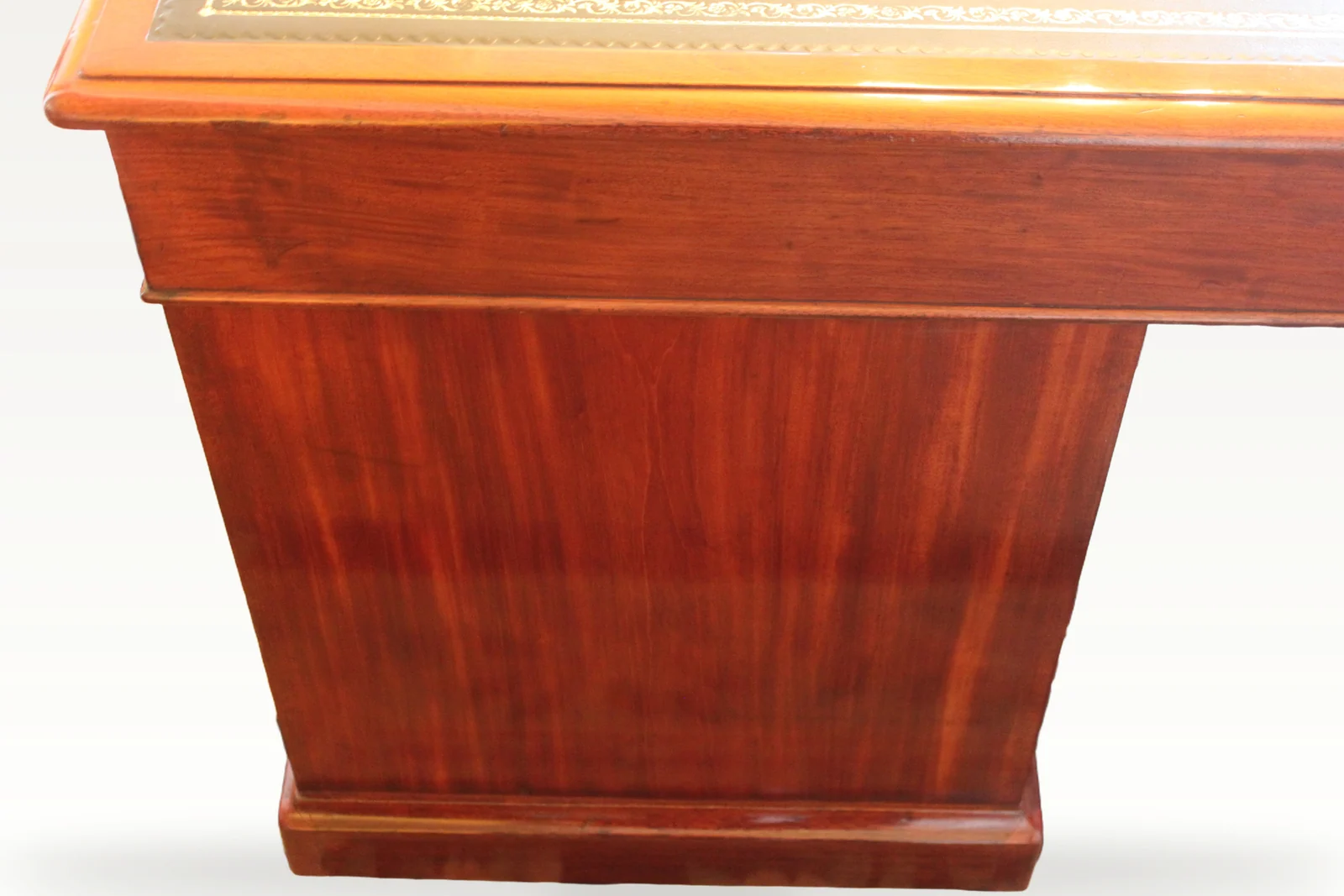 Late Georgian mahogany pedestal desk — view 13