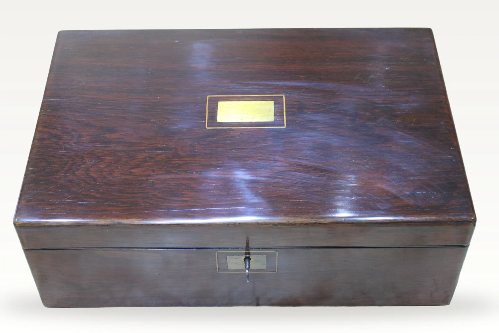 An early Victorian rosewood writing slope — view 12