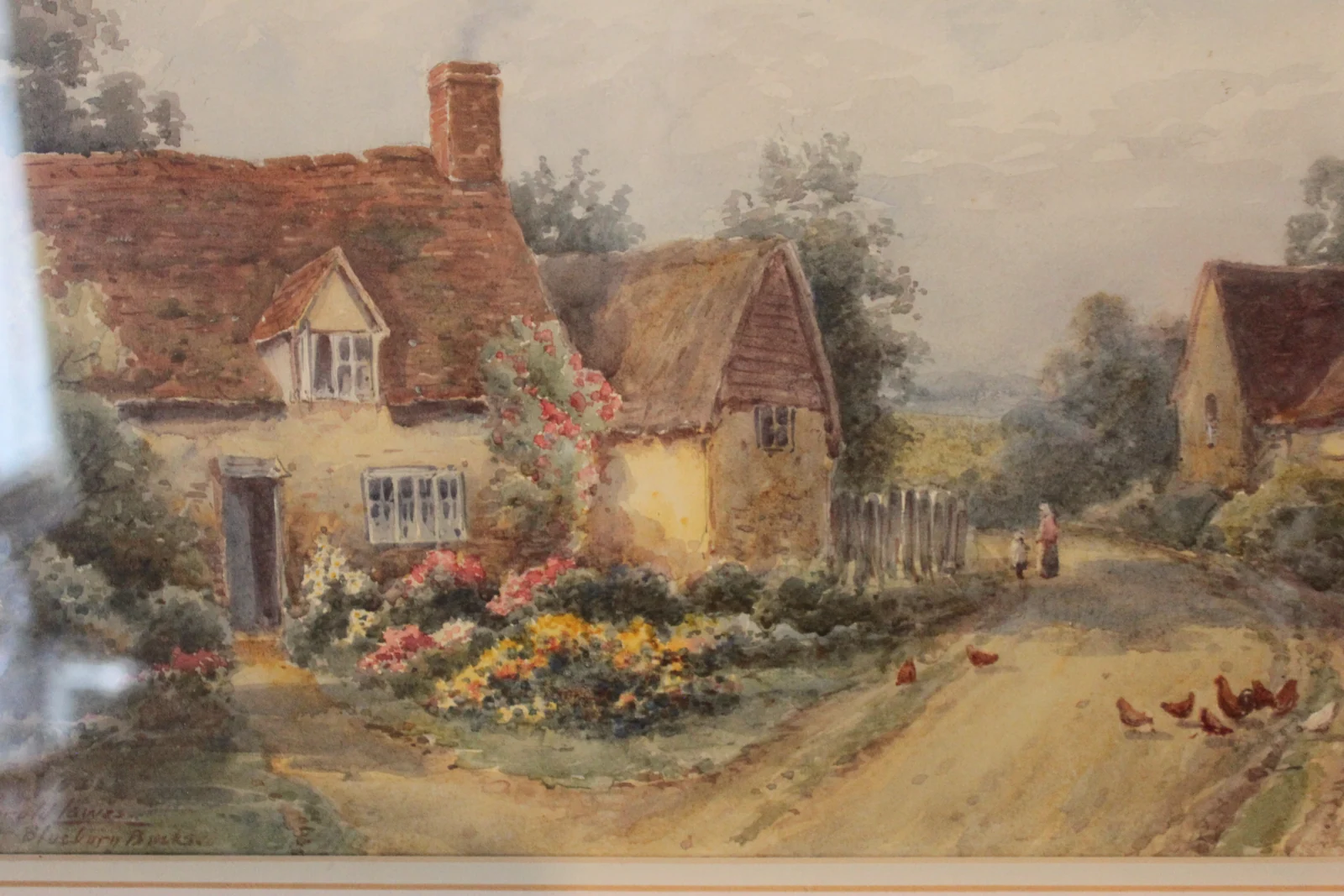 Framed watercolour by Harold Lawes — view 4