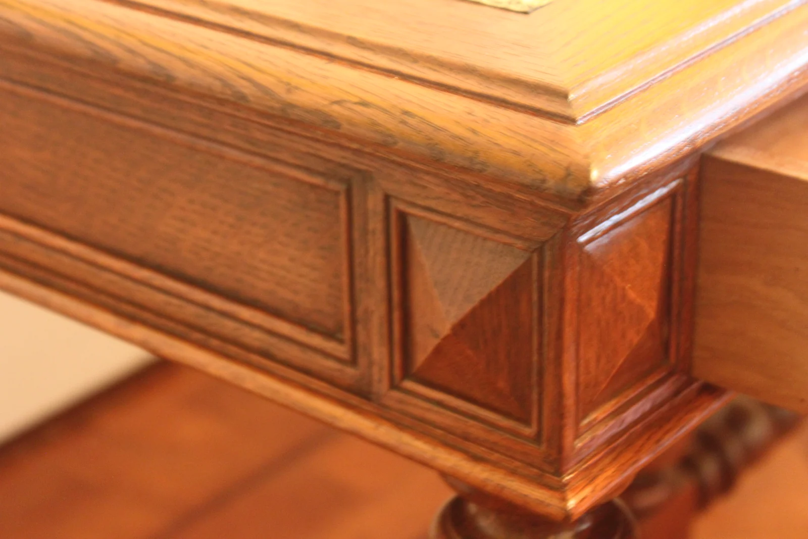 19th century French double sided library table — view 10