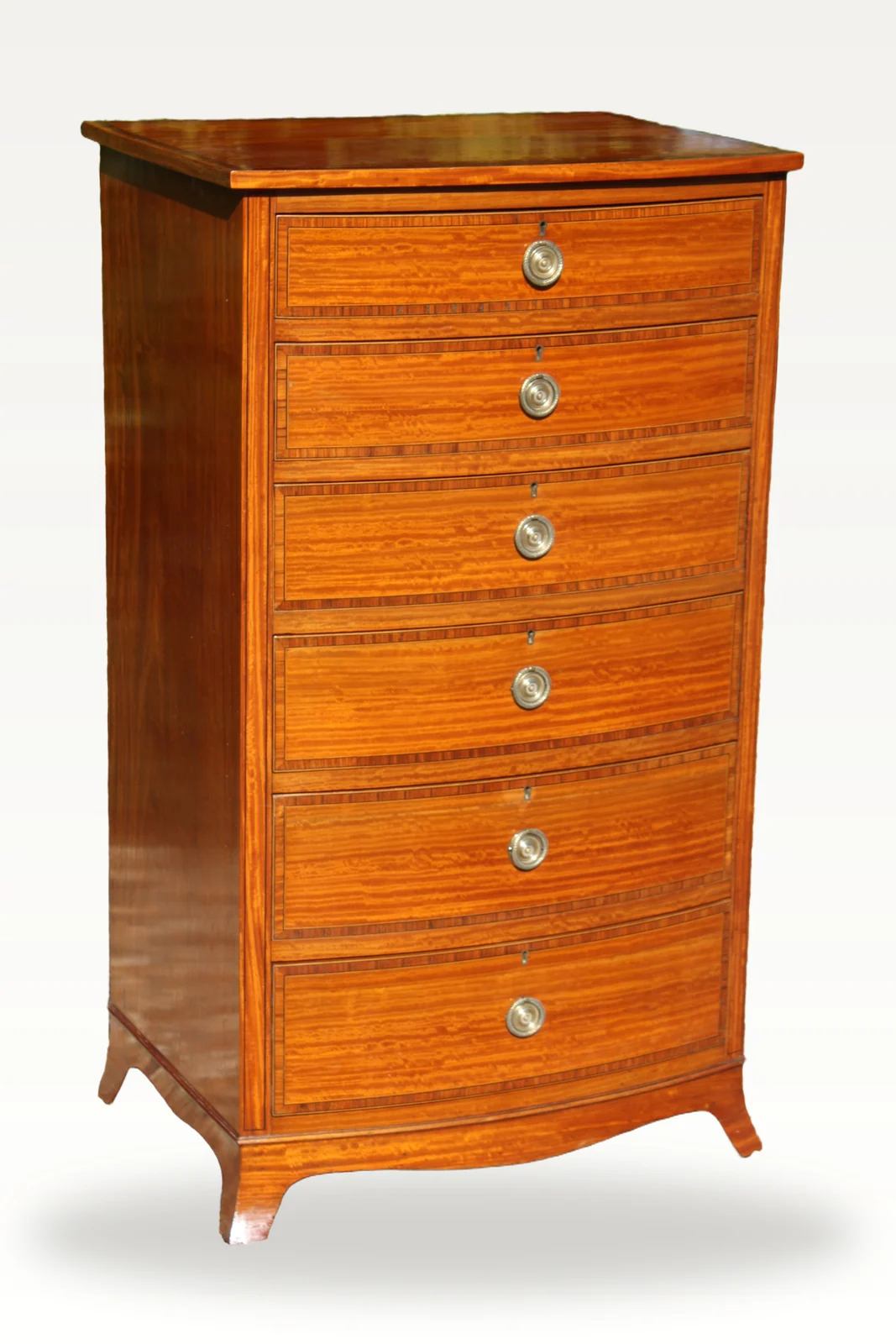 Sheraton Revival Satinwood chest — view 2