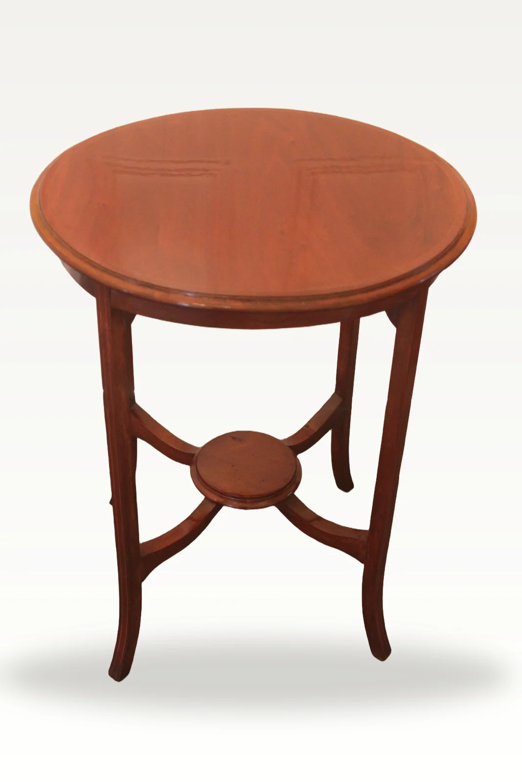Edwardian inlaid occasional table — view 2