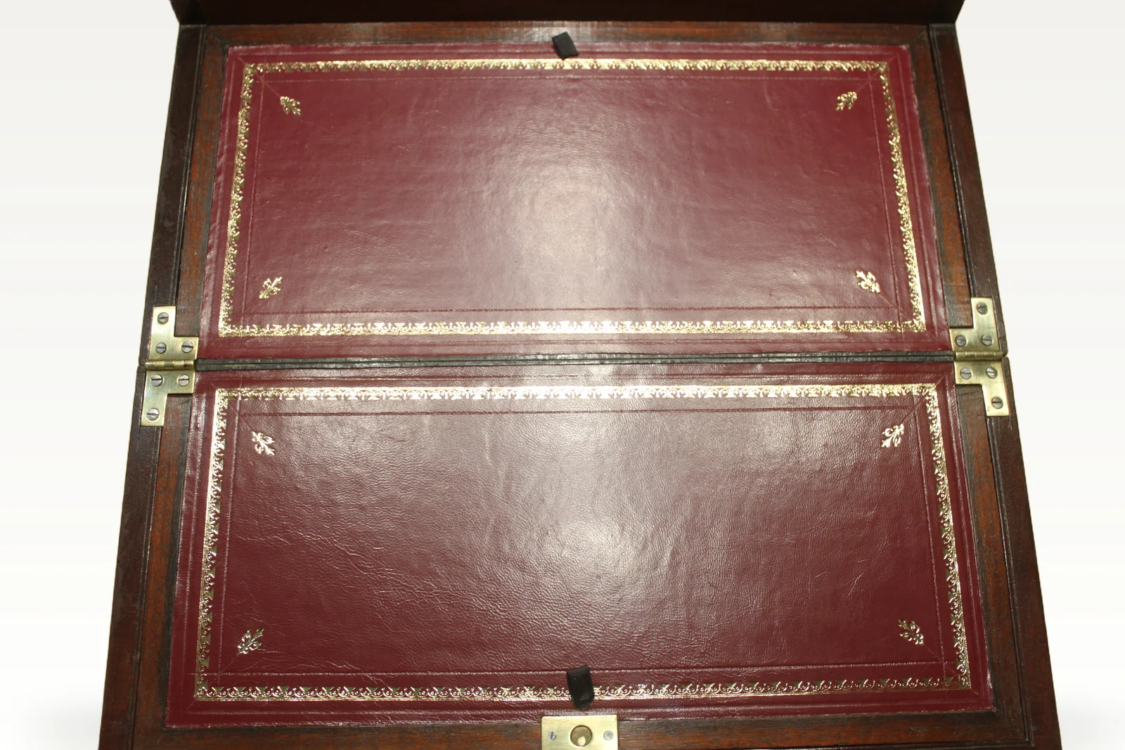 A 19th century mahogany bi-fold campaign writing slope — view 8