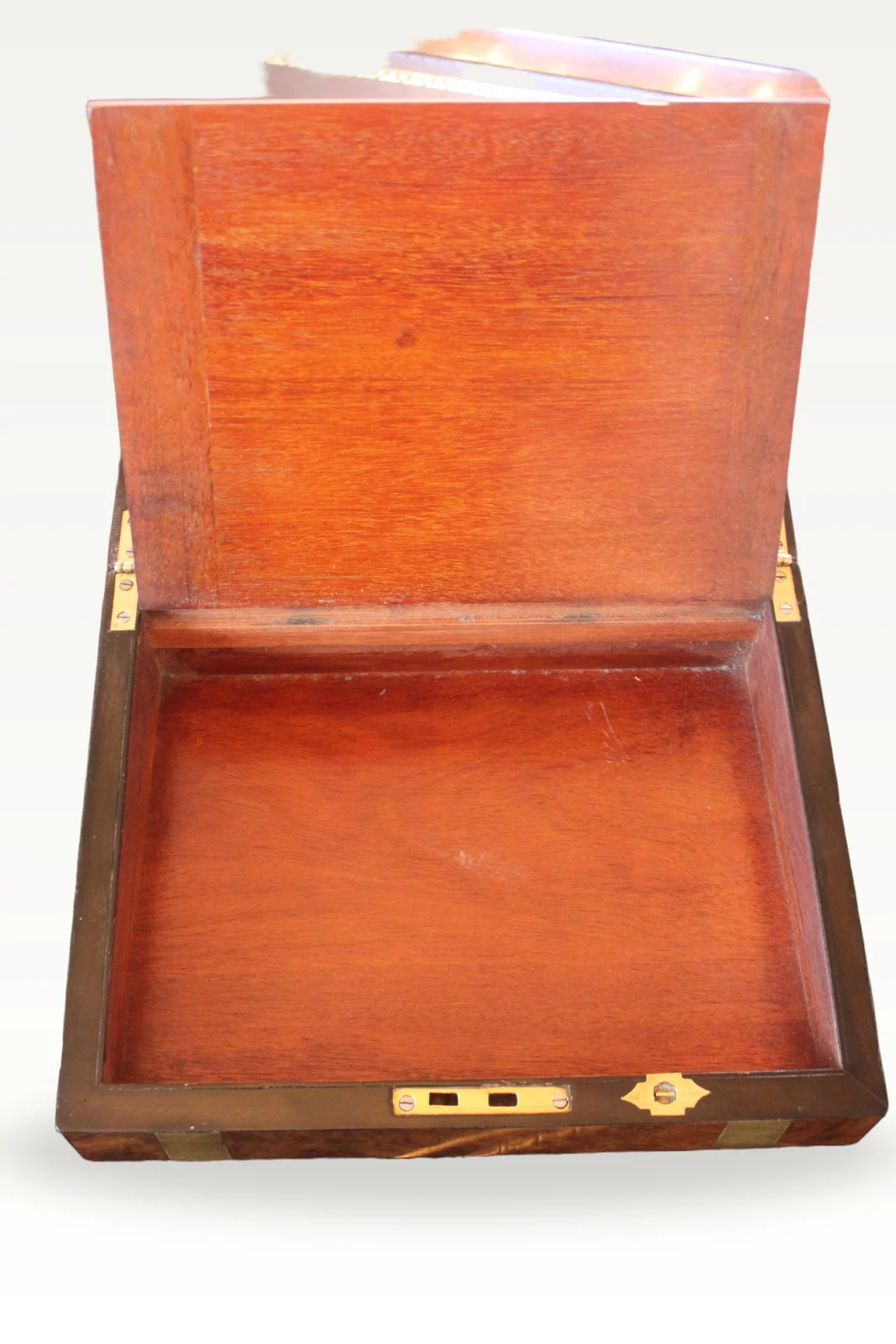 Victorian brass bound writing slope — view 7