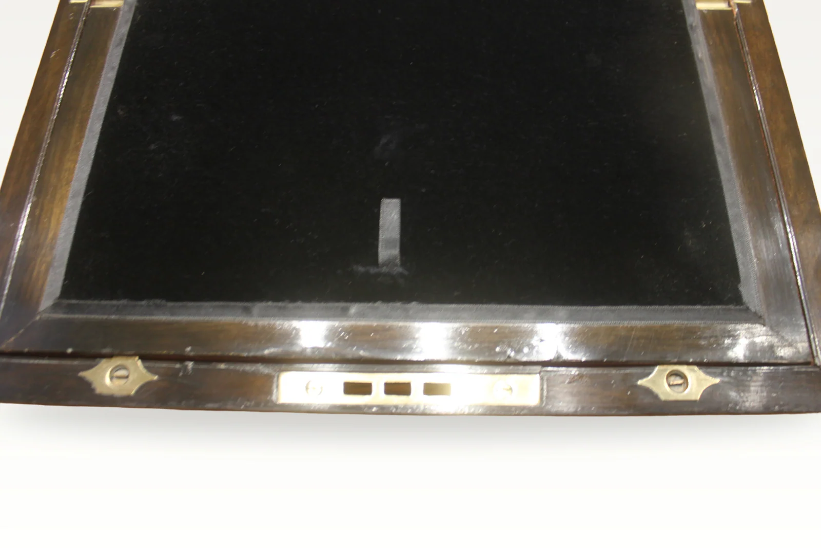 Victorian burr walnut writing slope — view 14