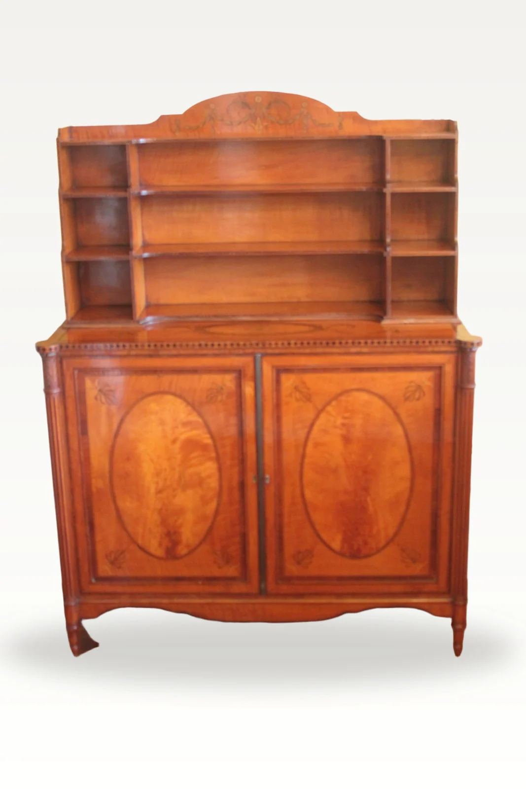 A Sheraton period satinwood inlaid cabinet — view 2