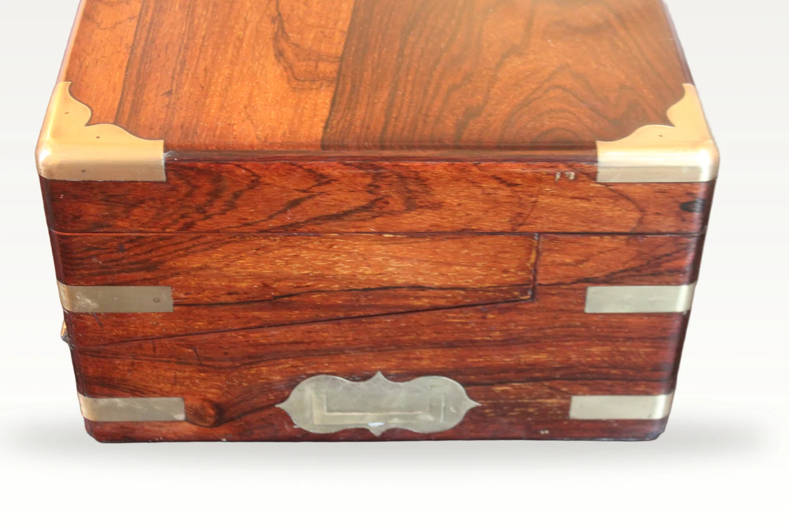 A fine late Georgian rosewood bi-fold writing slope with secret drawers — view 5