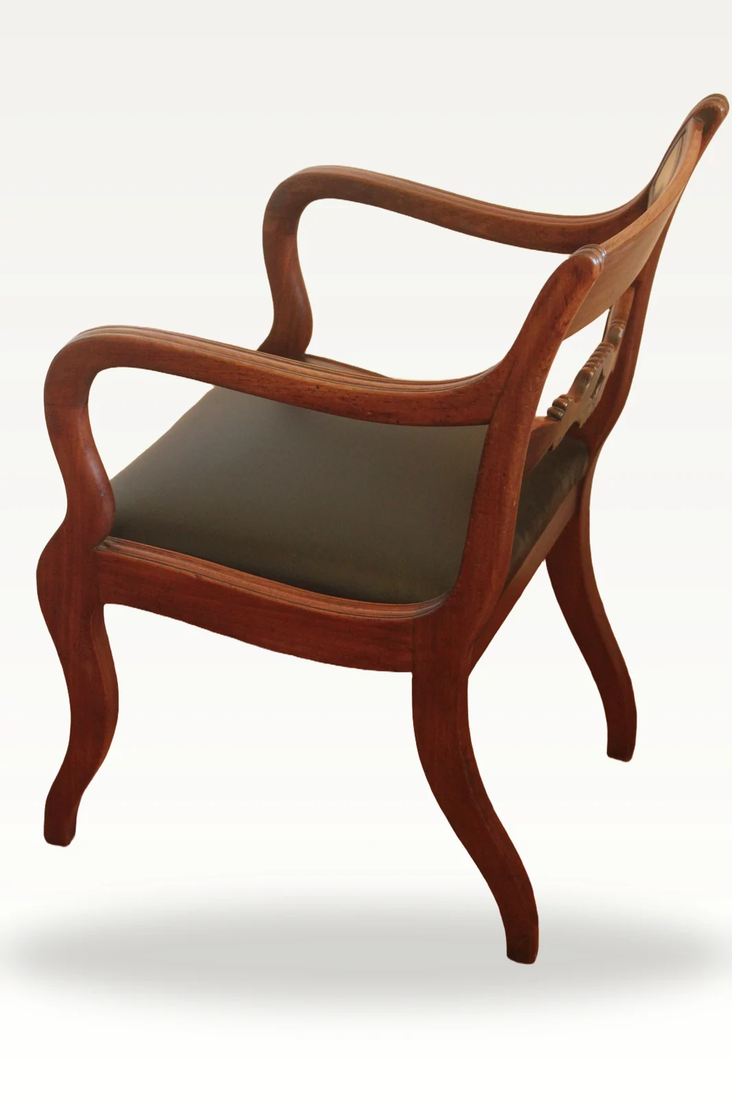 Regency period mahogany armchair — view 3