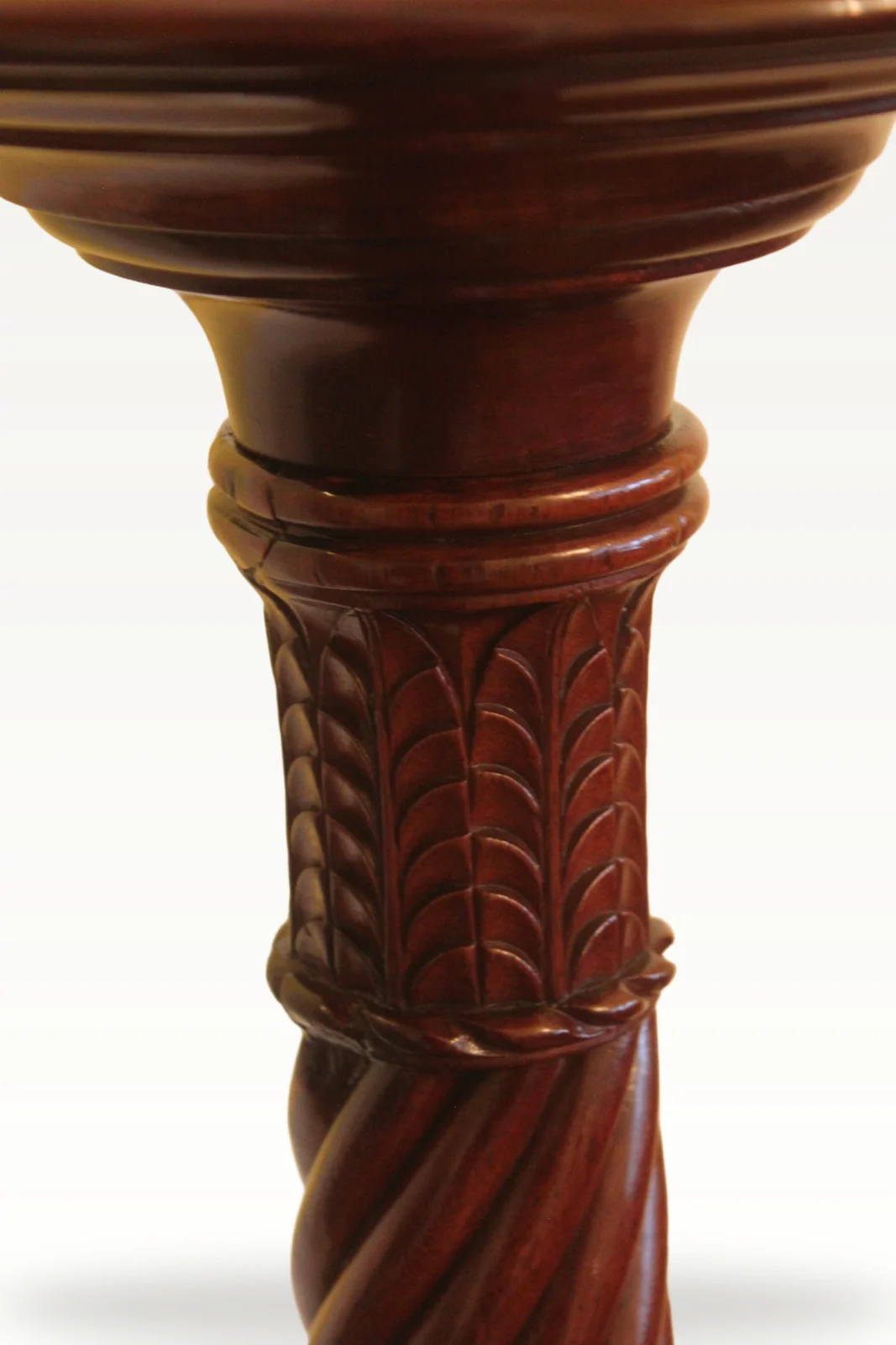 19th century mahogany torchiere — view 5