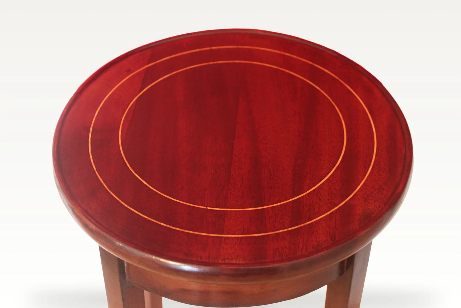 Edwardian mahogany line inlaid jardiniere stand — view 2