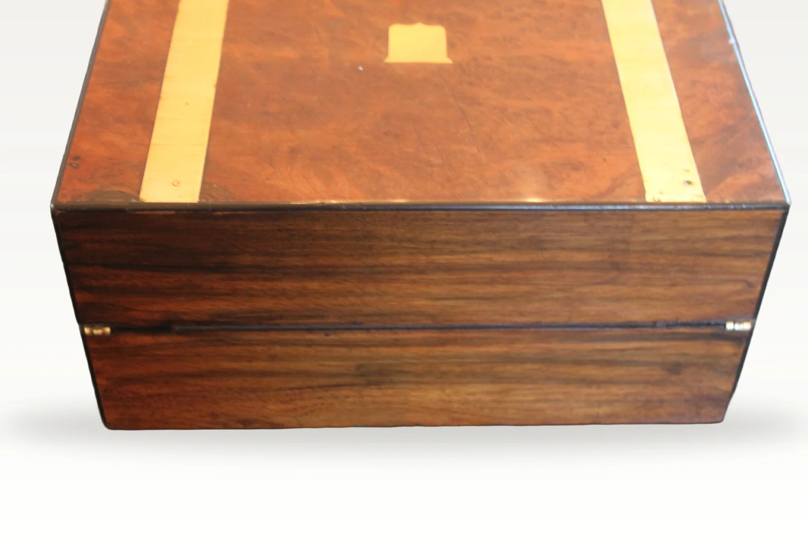 Victorian brass bound writing slope — view 4