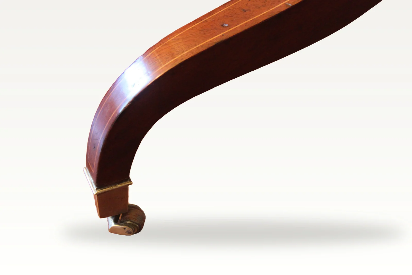 Sheraton mahogany cheval dressing mirror — view 6
