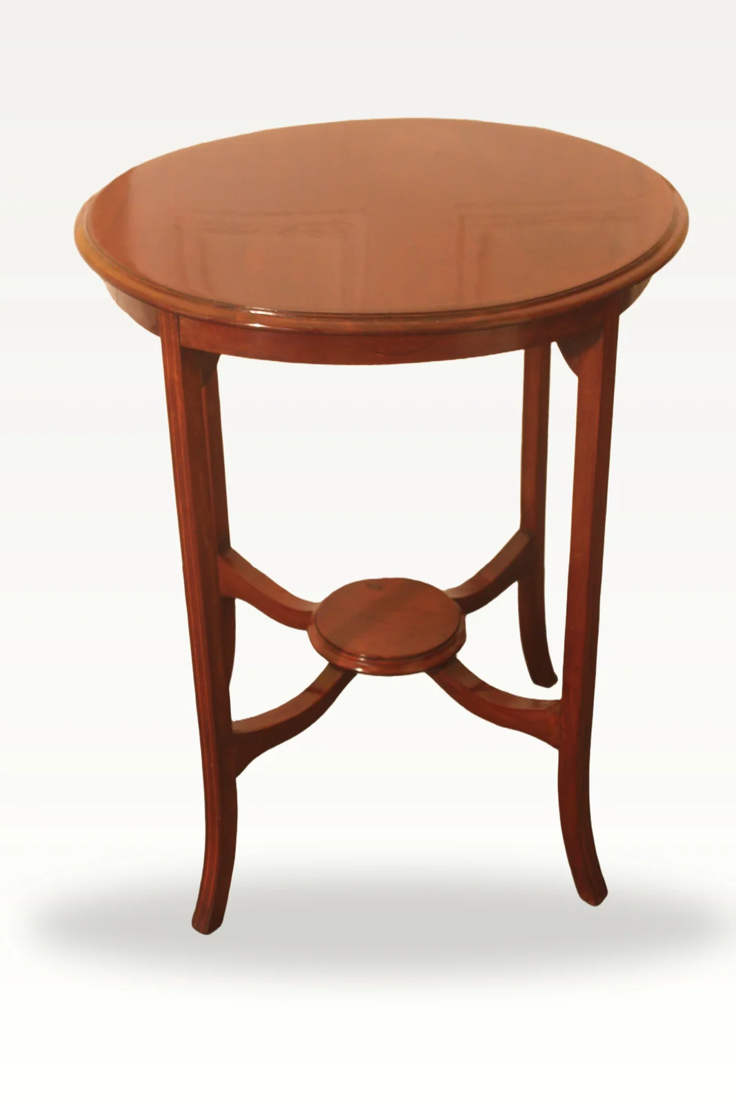Edwardian inlaid occasional table