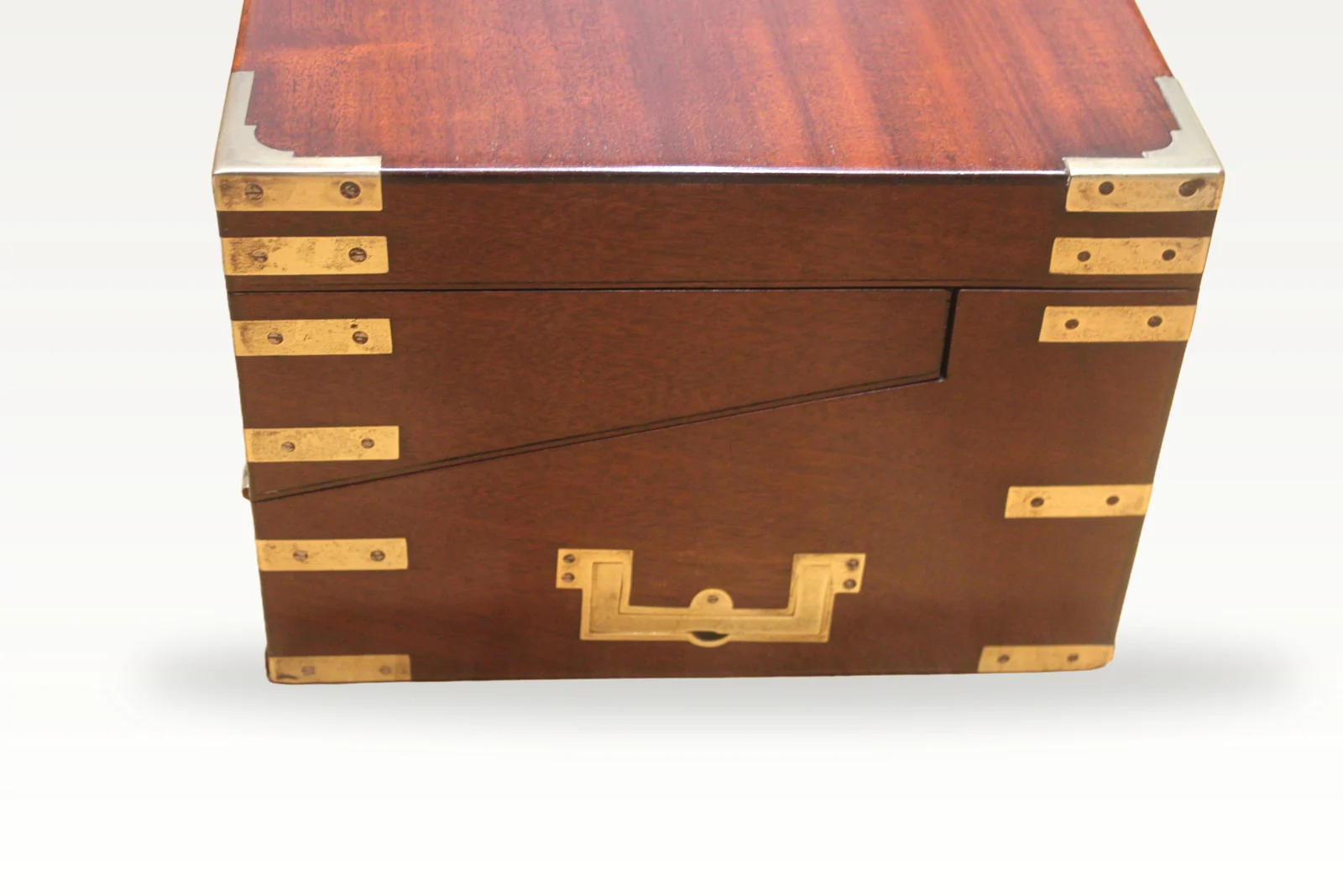 A 19th century mahogany bi-fold campaign writing slope — view 3