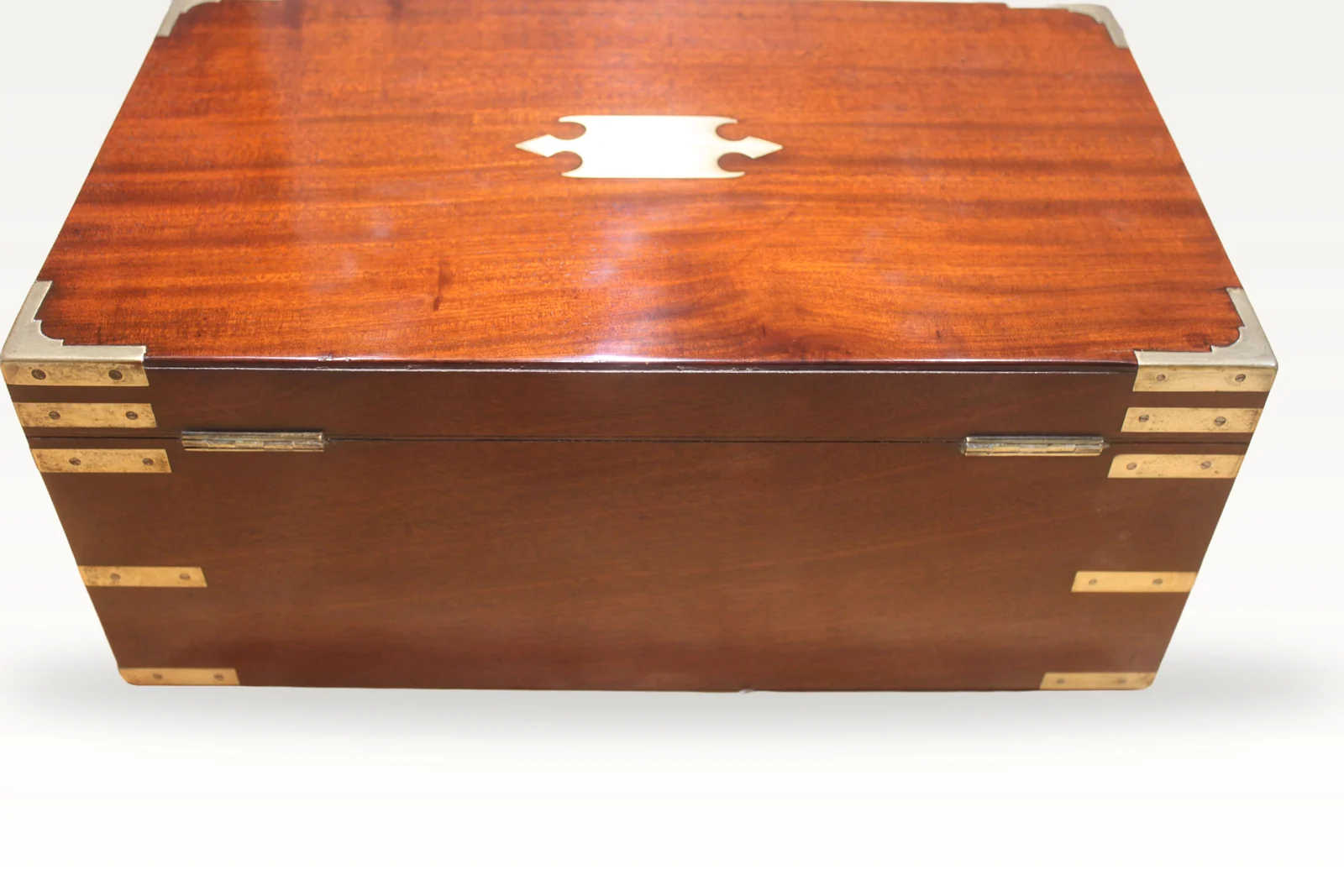 A 19th century mahogany bi-fold campaign writing slope — view 4
