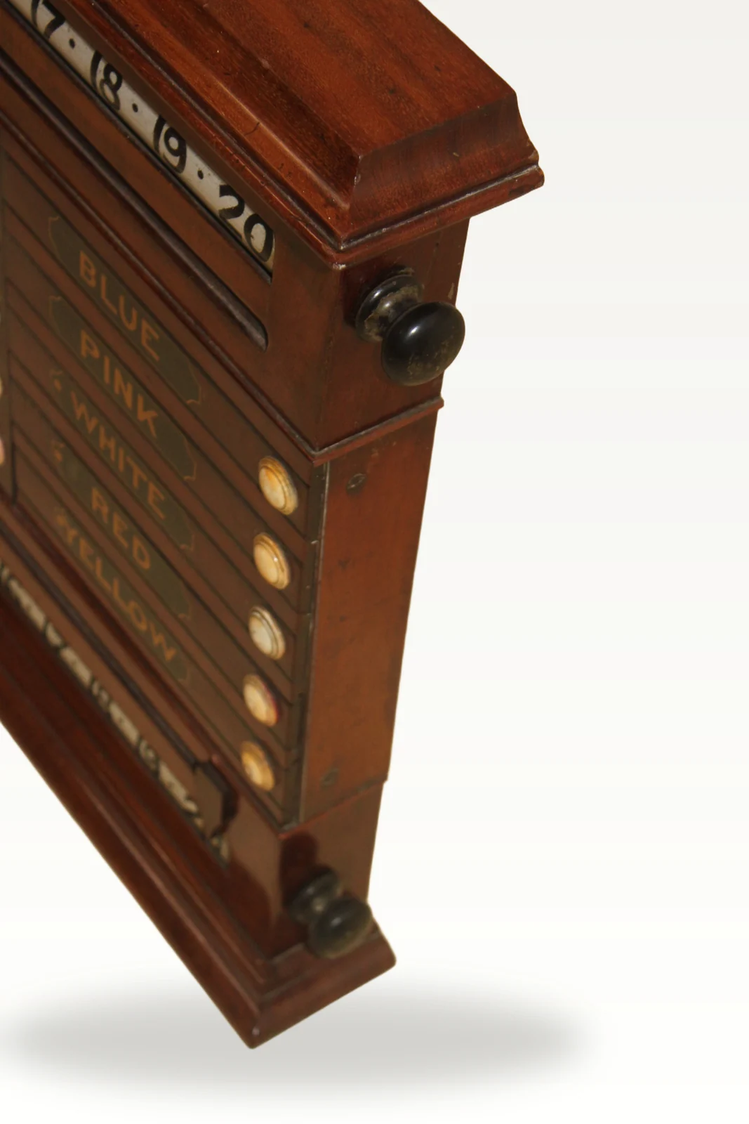 A rare mahogany billiard and Life Pool scoreboard — view 6