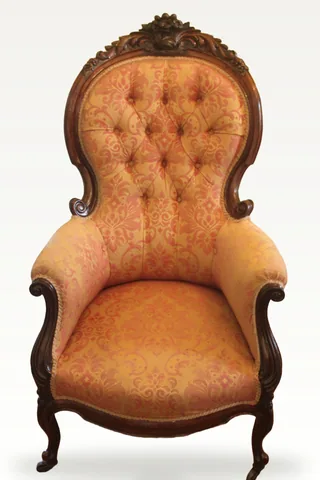 An early Victorian gentleman's armchair.