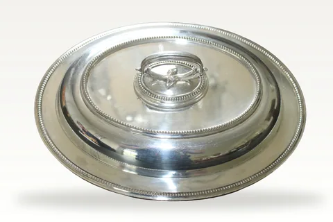 Edwardian silver plated entree dish by James Dixon & Sons