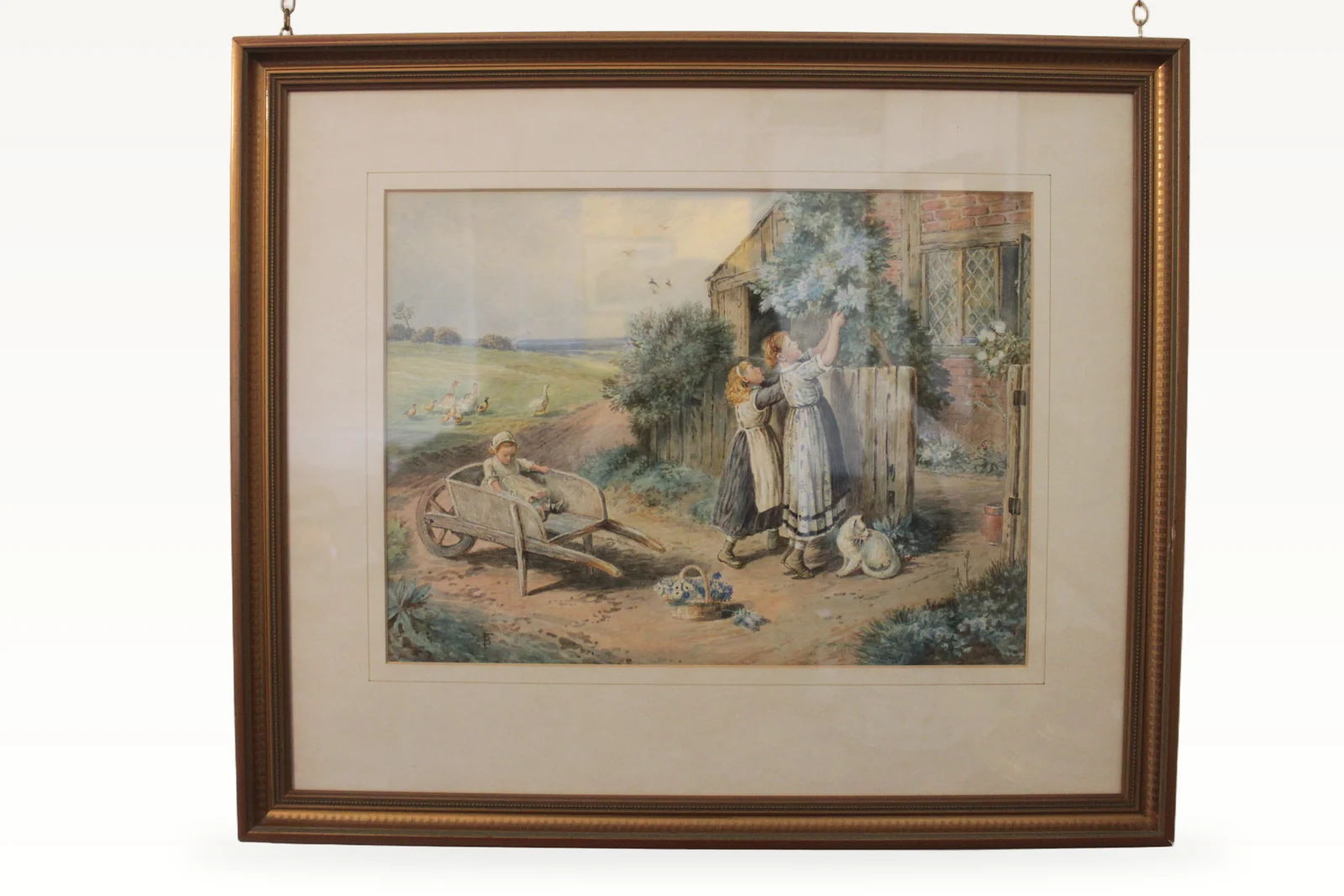 Fine pair of watercolours after Miles Birket Foster — view 2