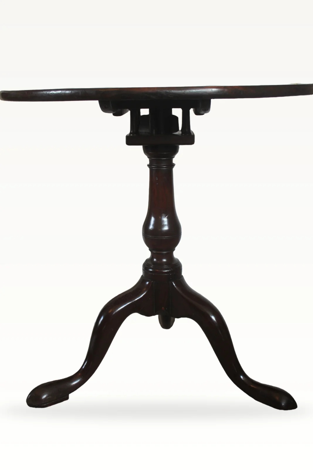 18th century mahogany birdcage table — view 3