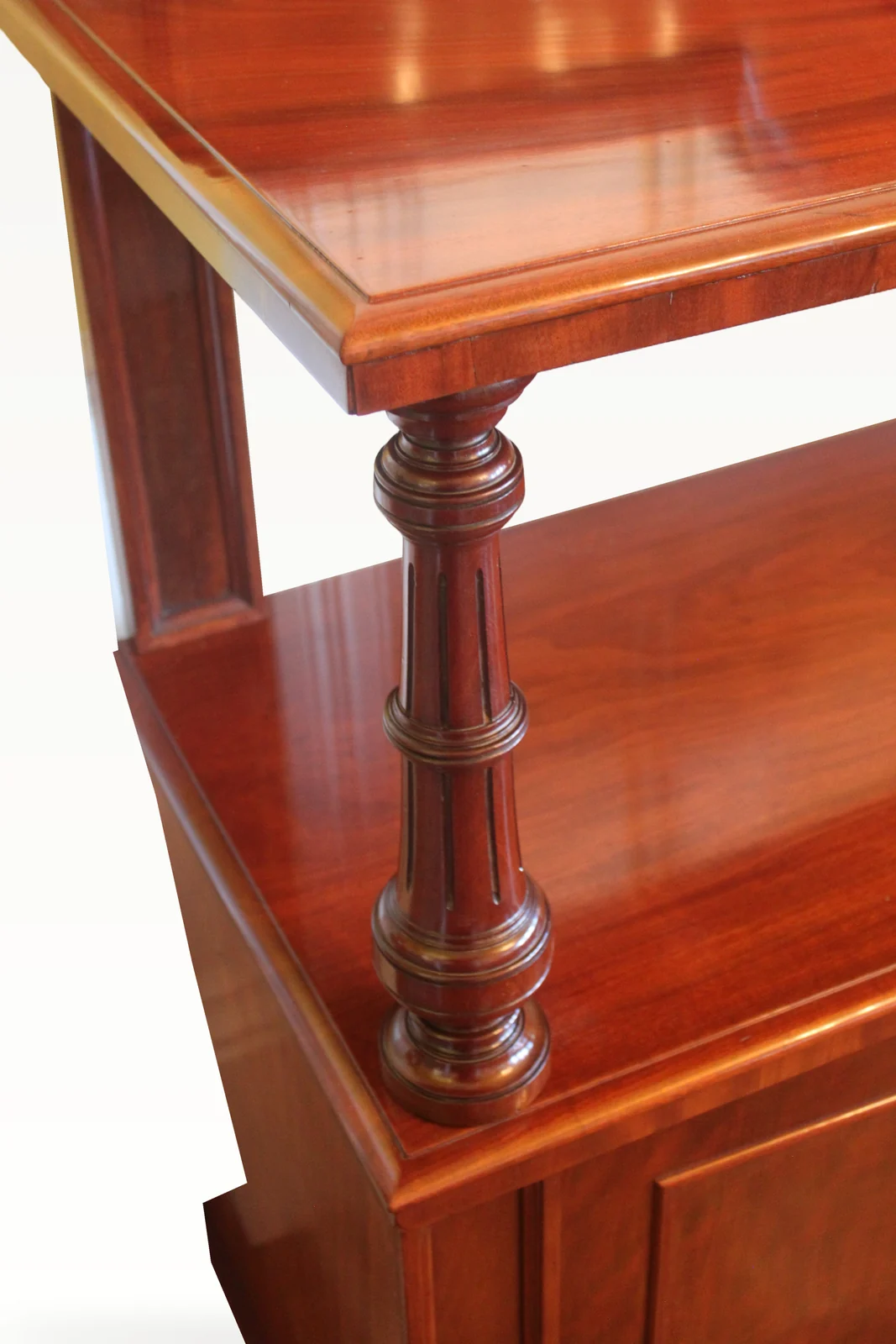 Victorian mahogany buffet sideboard by James Shoolbred & Co — view 6
