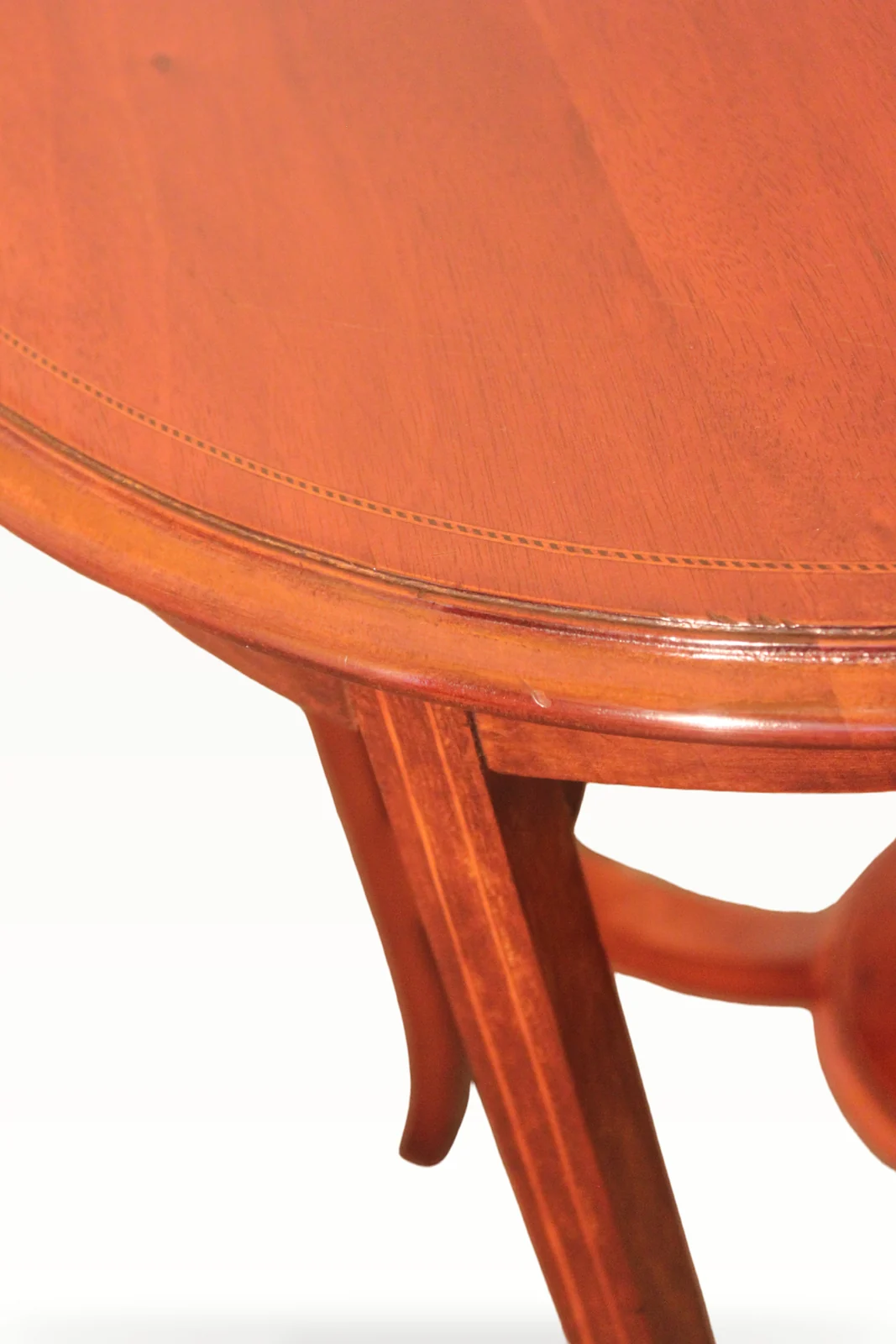 Edwardian inlaid occasional table — view 5