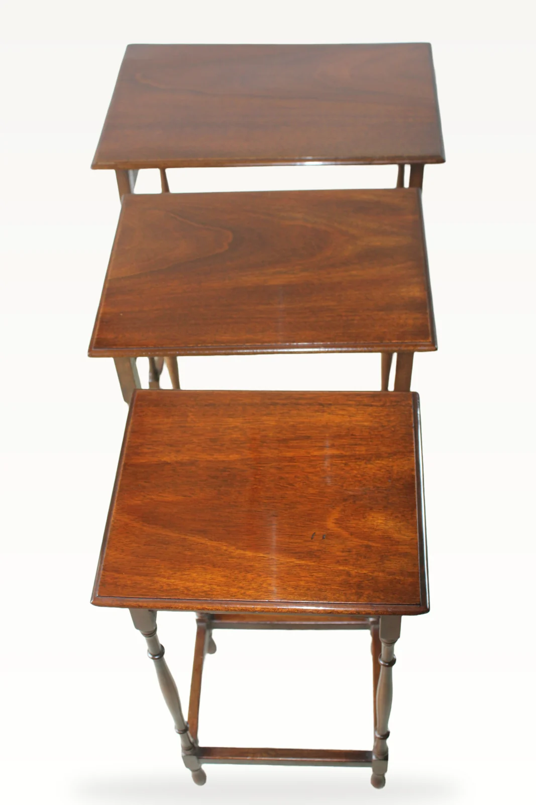 An Edwardian nest of three tables — view 4