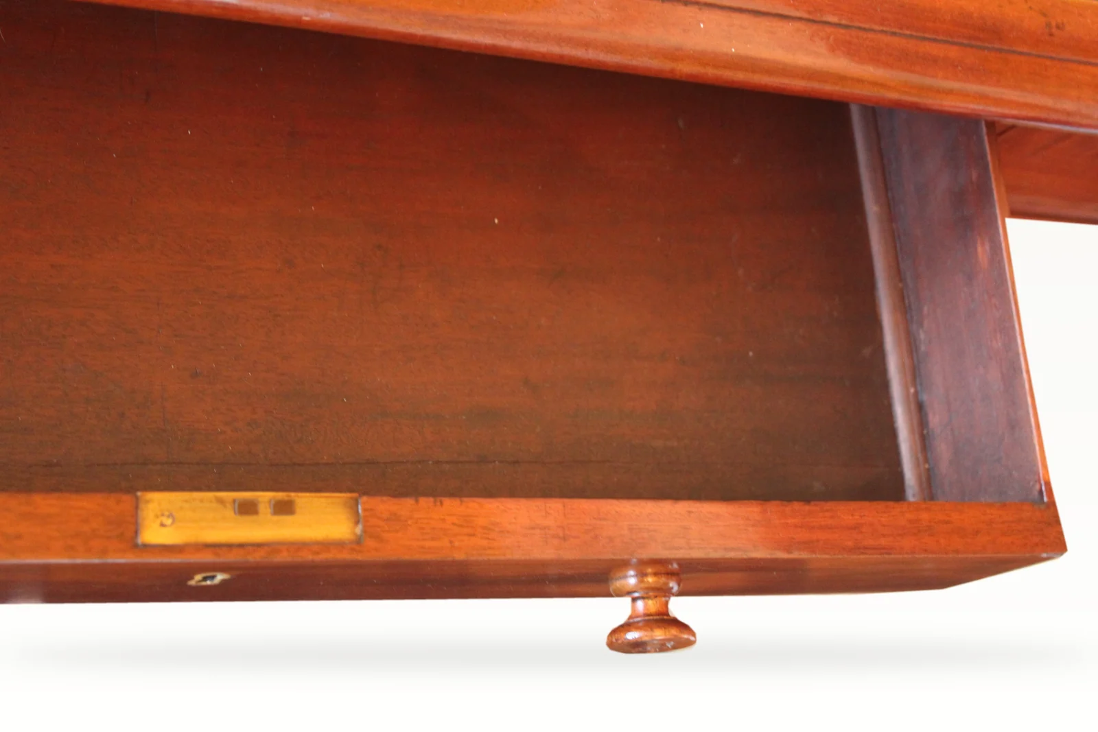 Late Georgian mahogany pedestal desk — view 10