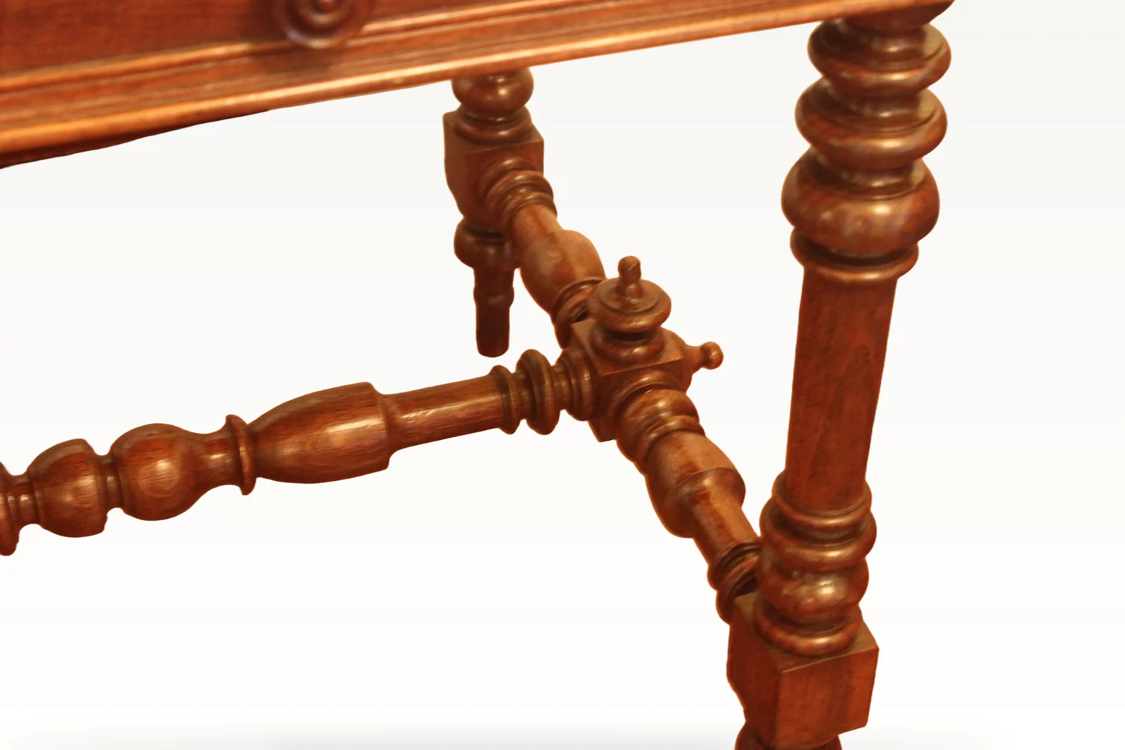 19th century French double sided library table — view 7
