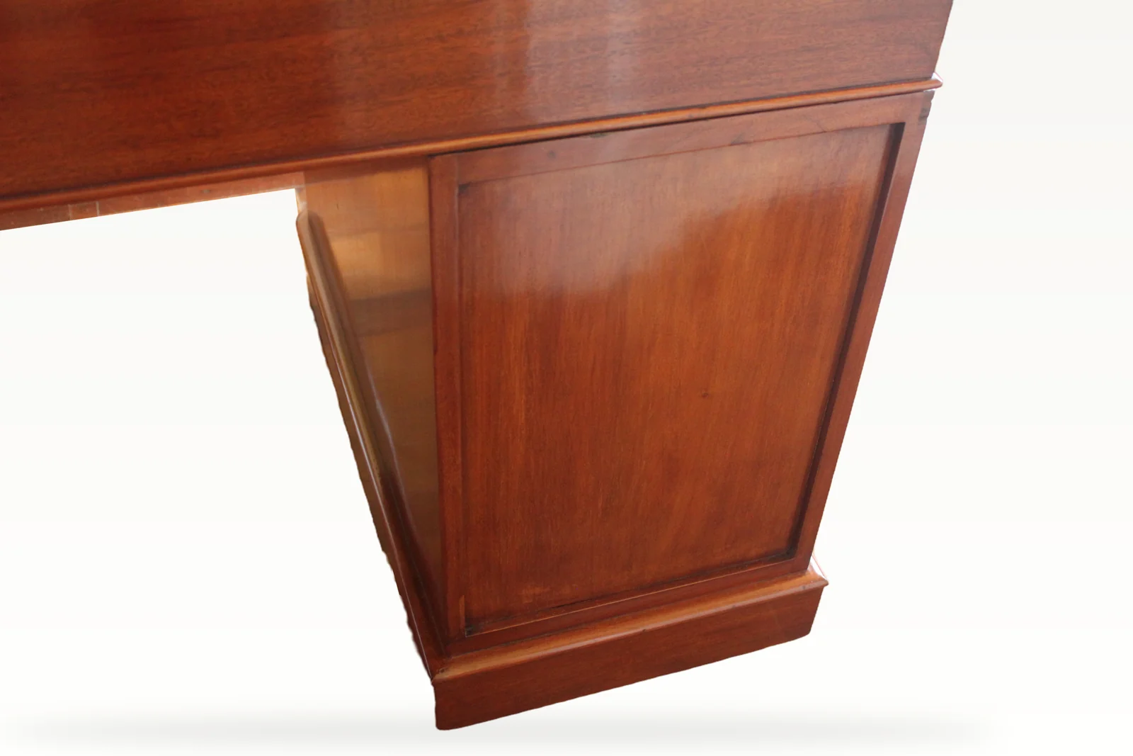 Victorian mahogany pedestal desk by Edwards & Roberts — view 10