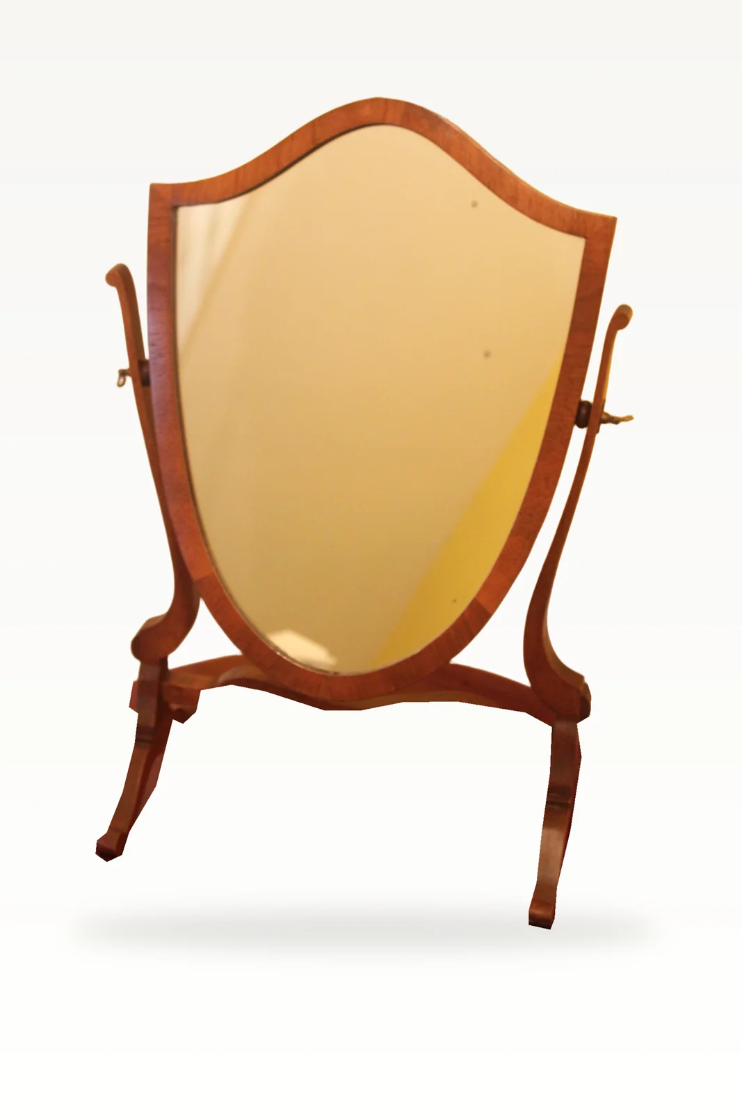 Edwardian Hepplewhite style dressing mirror
