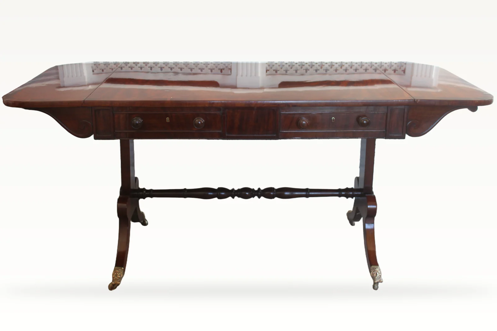 An early 19th Century mahogany sofa table — view 3