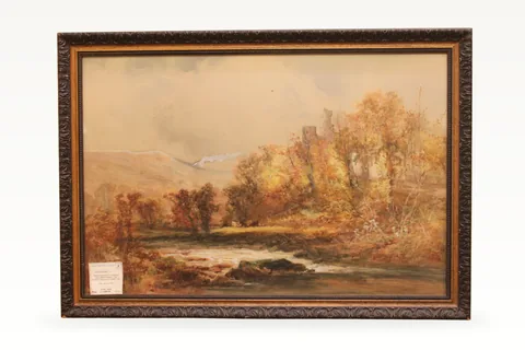 A framed watercolour, William Widgery