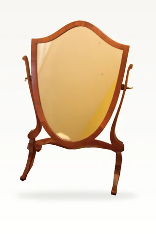 Edwardian Hepplewhite style dressing mirror