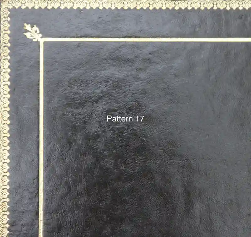 Antique Desk Leather Replacement - Gold Tooling Pattern 17