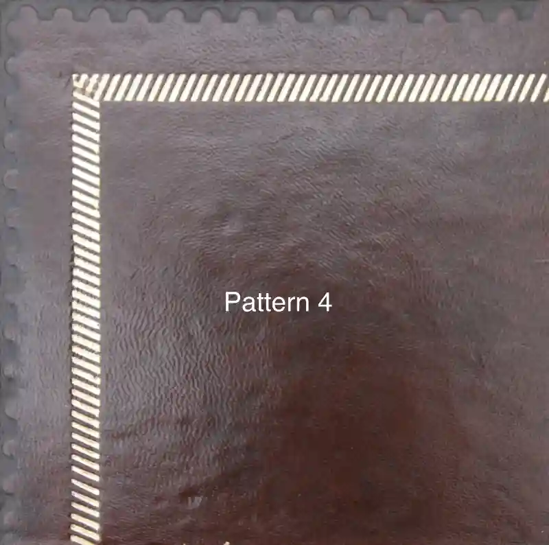 Antique Desk Leather Replacement - Gold Tooling Pattern 4